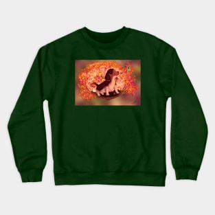 Autumn beagle Crewneck Sweatshirt